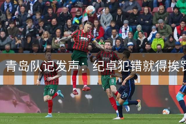 青岛队记发声：纪卓犯错就得挨罚 但能否针对球场惯犯做调查&处罚